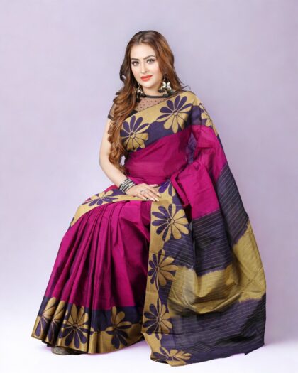 Mercerized Cotton Saree