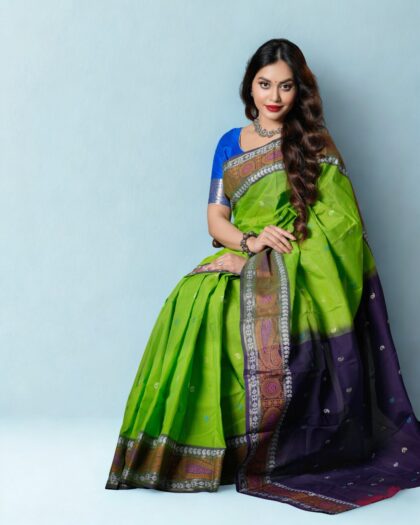Mercerized Cotton Saree