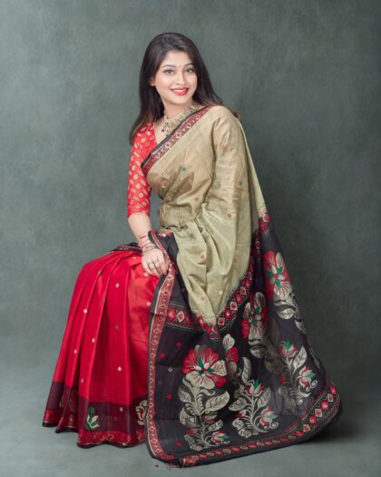 Mercerized Cotton Saree