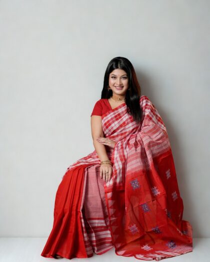 Mercerized Cotton Saree
