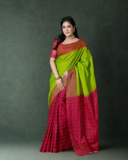 Mercerized Cotton Saree