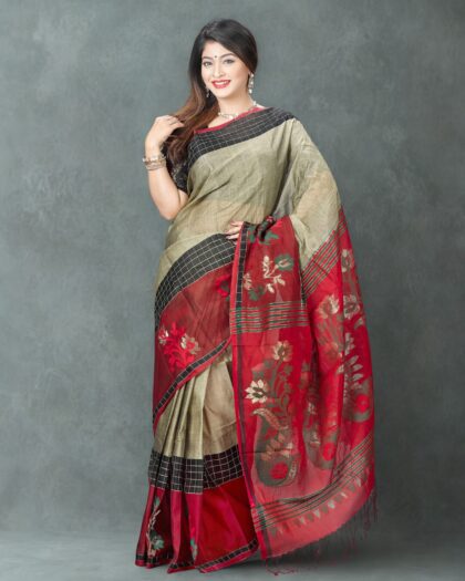 Mercerized Cotton Saree