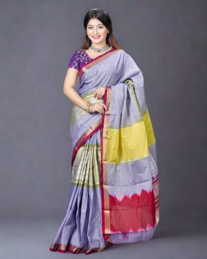 Mercerized Cotton Saree