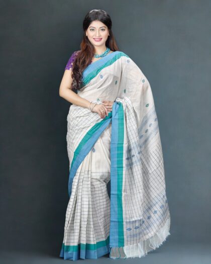 Mercerized Cotton Saree